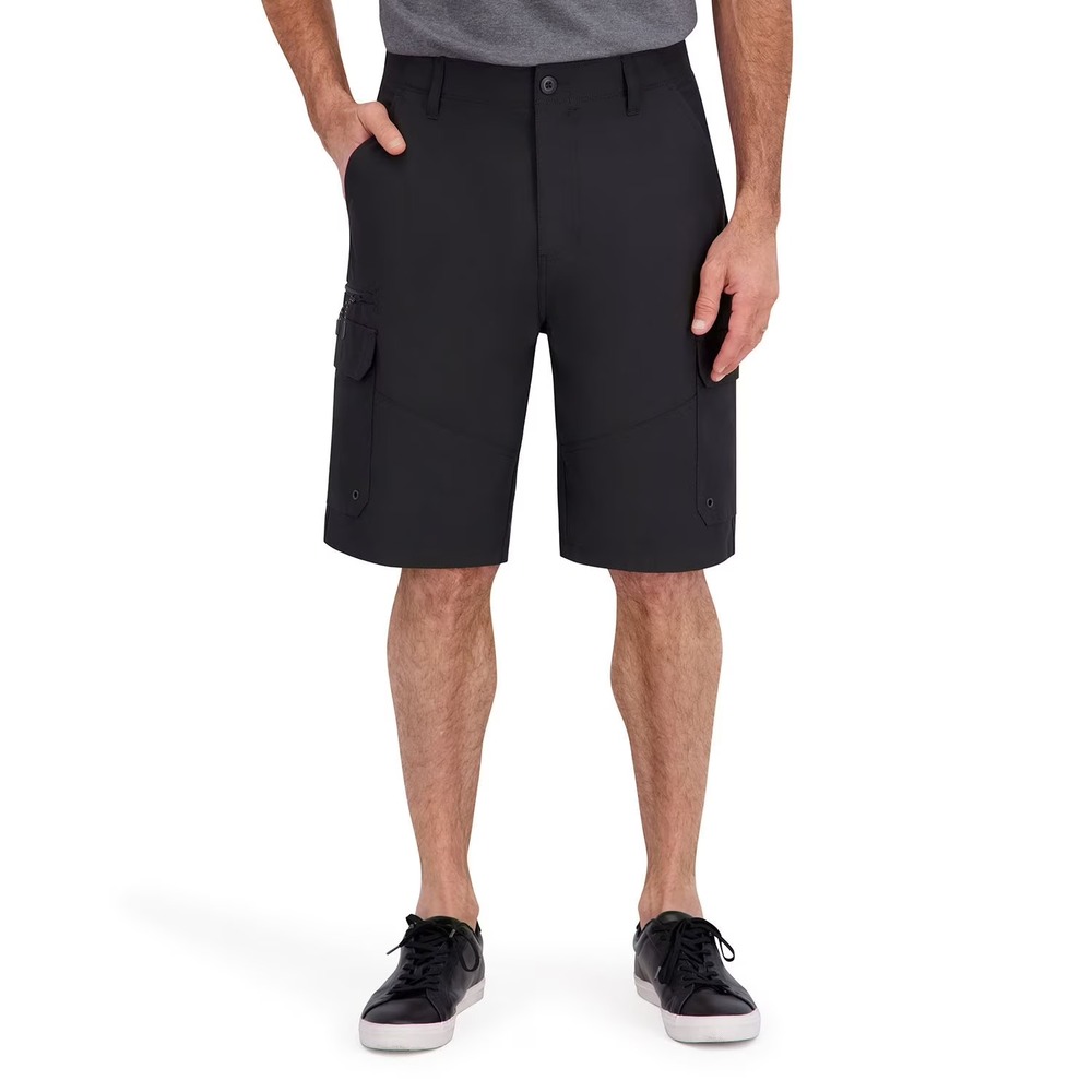 Iron Co. Men's Stretch Hybrid Cargo Shorts Size 32 Black
